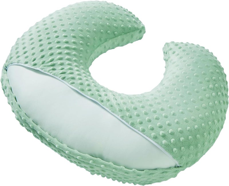 DONOMILO Dots Nursing Pillow Cover, Case Plush Breathable Breastfeeding Pillow Slipcover Fits Nursing Pillow, Super Soft Snug Positioners for Baby Boy Baby Girl (Celadon) - Image 4